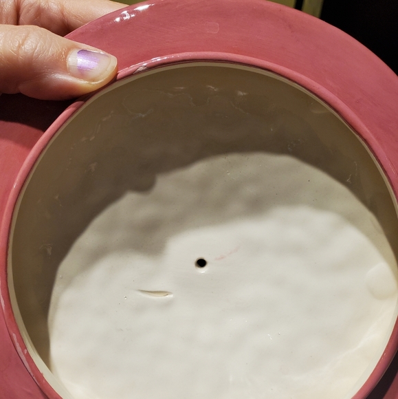 Vintage pink ceramic mushroom canisters jars - Picture 5 of 14